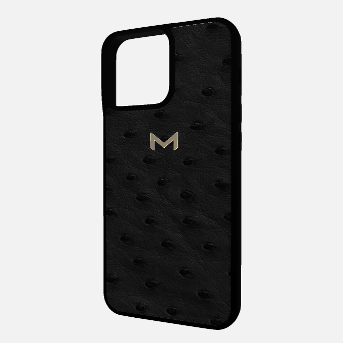 Sport Case for iPhone 14 Pro Max in Genuine Ostrich Leather