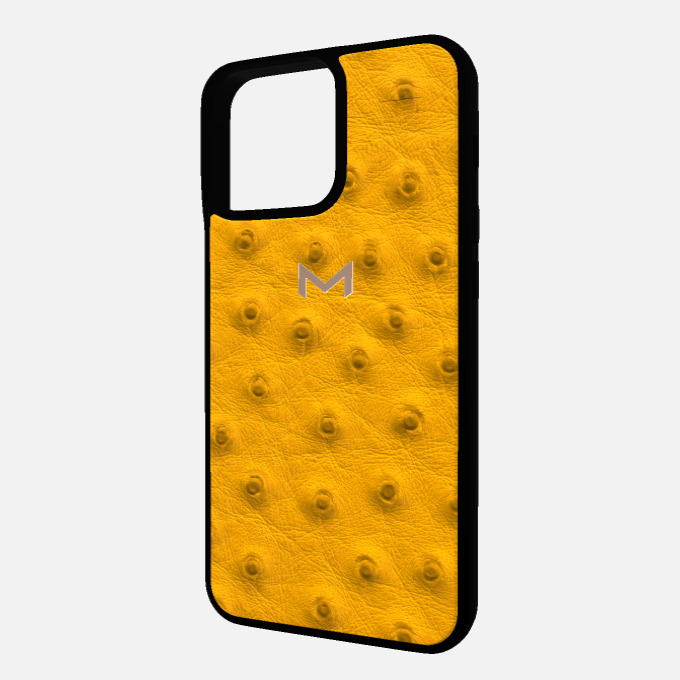 Sport Case for iPhone 16 Pro Max in Genuine Ostrich Leather