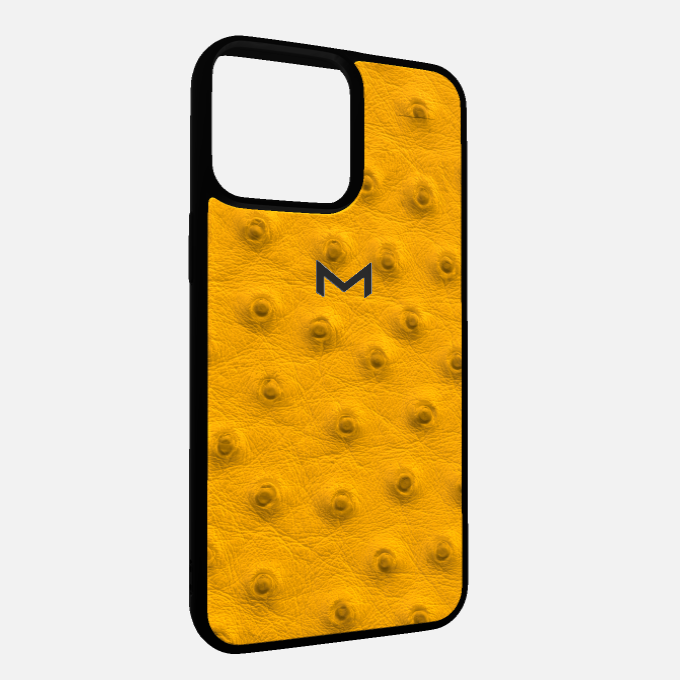 Sport Case for iPhone 16 Pro Max in Genuine Ostrich Leather
