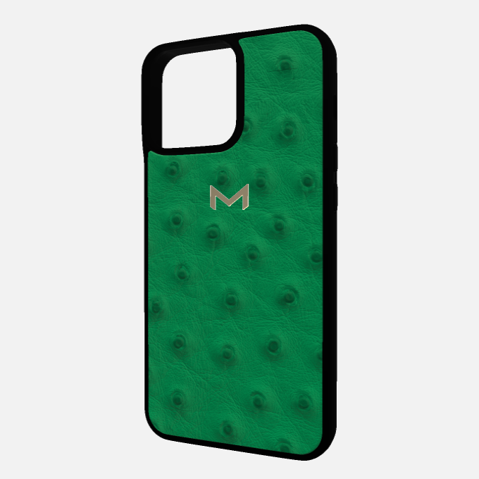 Sport Case for iPhone 16 Pro Max in Genuine Ostrich Leather