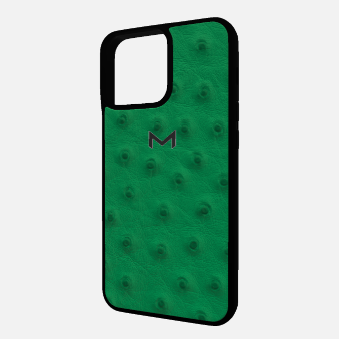 Sport Case for iPhone 16 Pro in Genuine Ostrich Leather