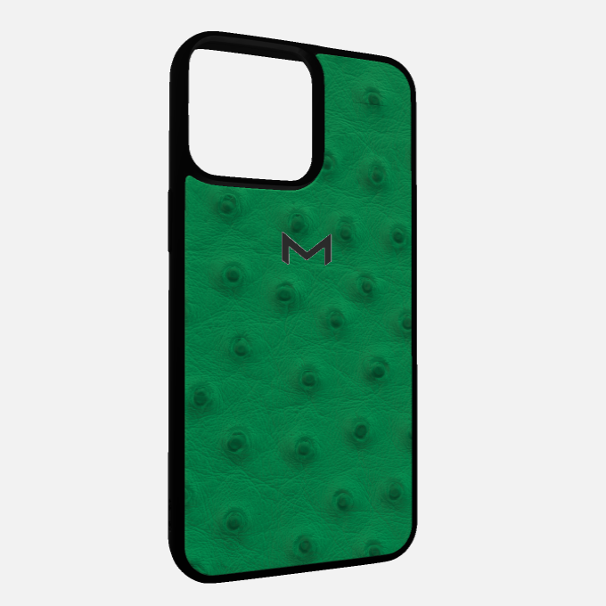 Sport Case for iPhone 16 Pro Max in Genuine Ostrich Leather