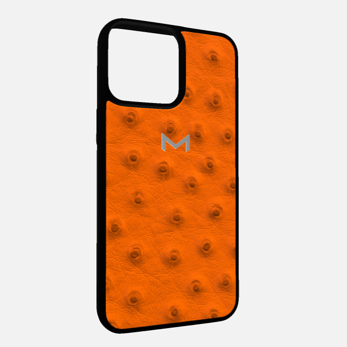Sport Case for iPhone 16 Pro Max in Genuine Ostrich Leather