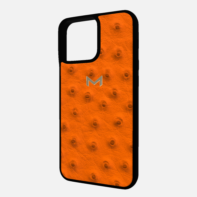Sport Case for iPhone 16 Pro Max in Genuine Ostrich Leather