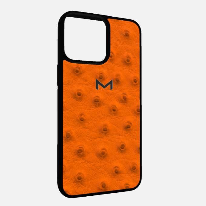 Sport Case for iPhone 16 Pro in Genuine Ostrich Leather