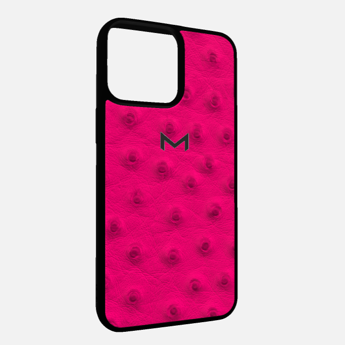 Sport Case for iPhone 16 Pro in Genuine Ostrich Leather