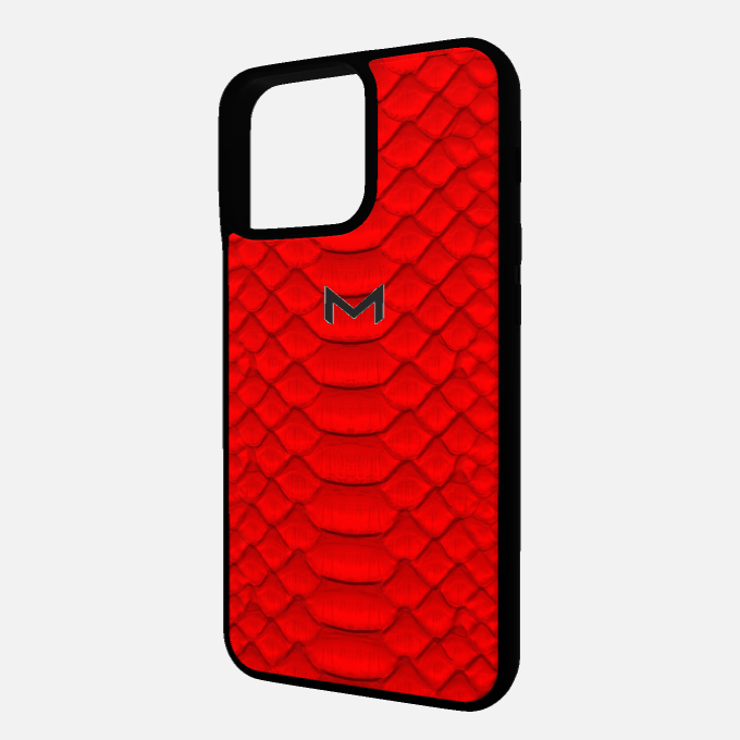 Sport Case for iPhone 15 Pro Max in Genuine Python Leather