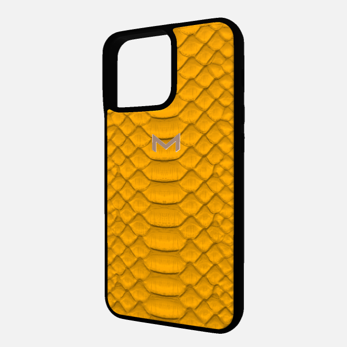 Sport Case for iPhone 15 Pro in Genuine Python Leather