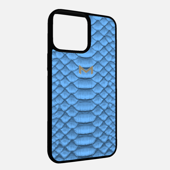 Sport Case for iPhone 15 Pro in Genuine Python Leather