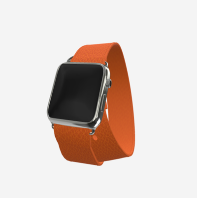 Apple Watch Strap Double Tour in Genuine Calfskin 38 l 40 l 41 MM 