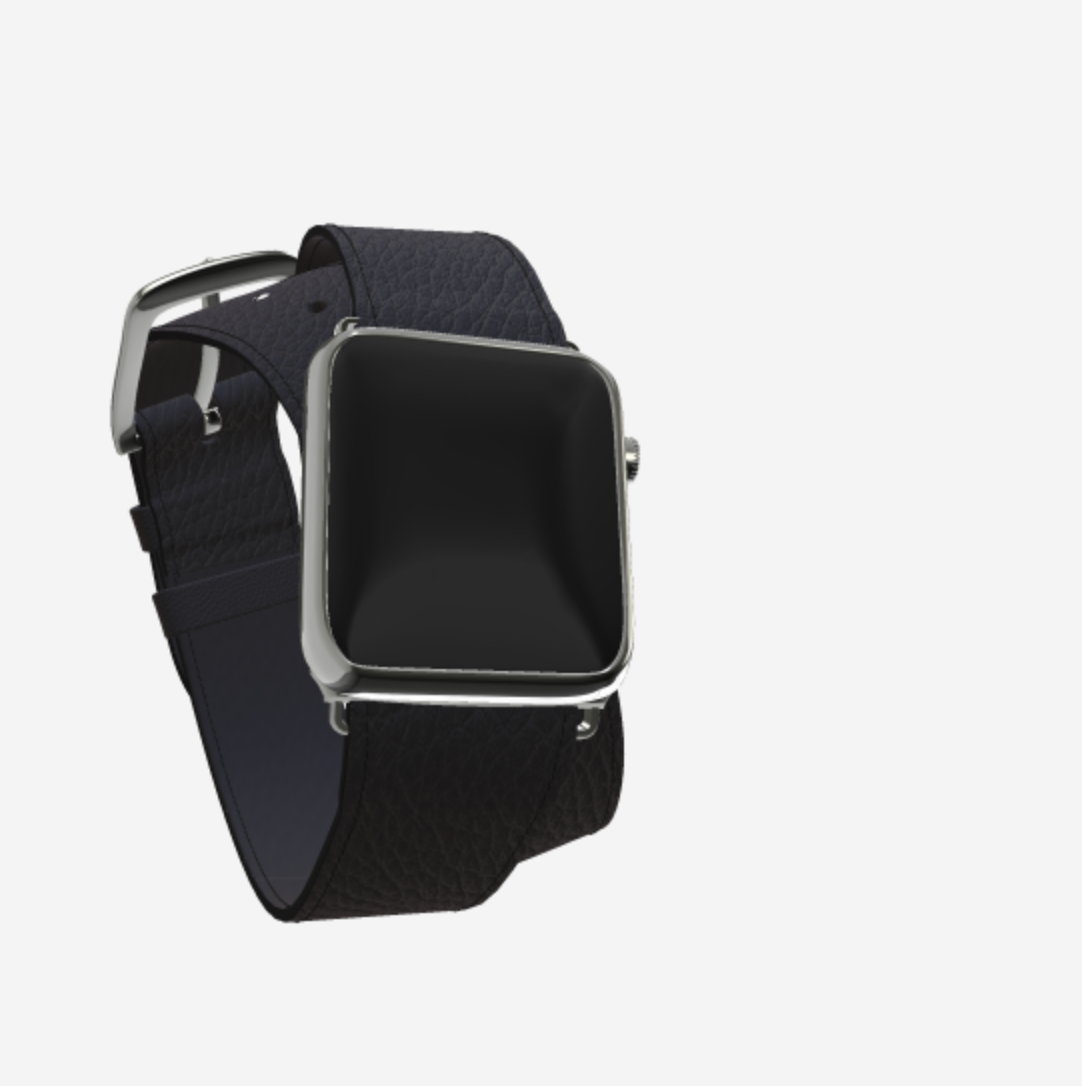 Apple Watch Strap Double Tour in Genuine Calfskin 38 l 40 MM 