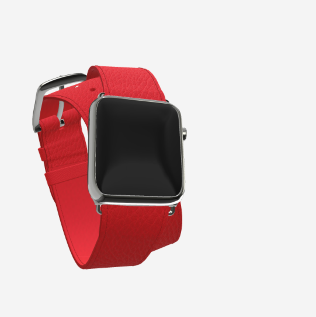 Apple Watch Strap Double Tour in Genuine Calfskin 38 l 40 MM 