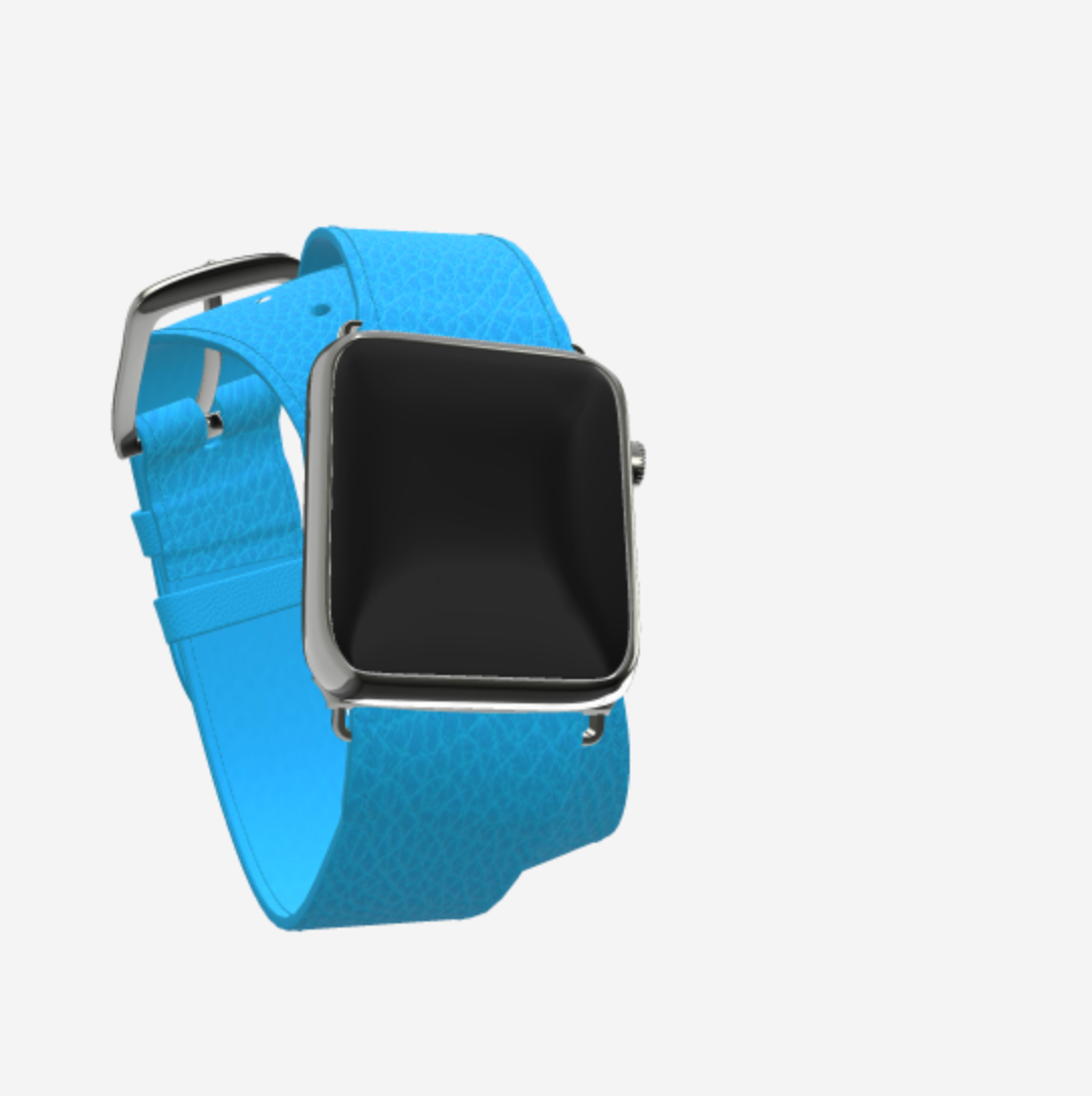 Apple Watch Strap Double Tour in Genuine Calfskin 42 l 44 MM 