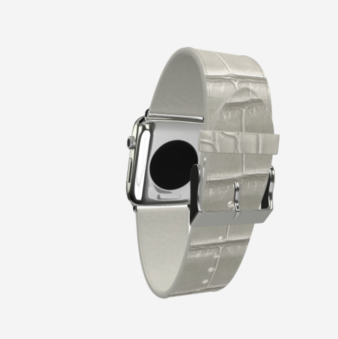Apple Watch Strap in Genuine Alligator 42 l 44 MM 