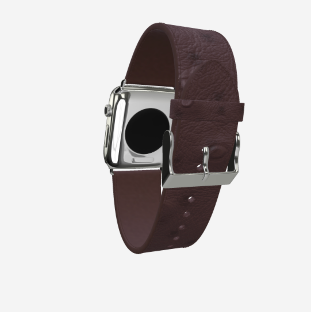 Apple Watch Strap in Genuine Ostrich 42 l 44 MM 