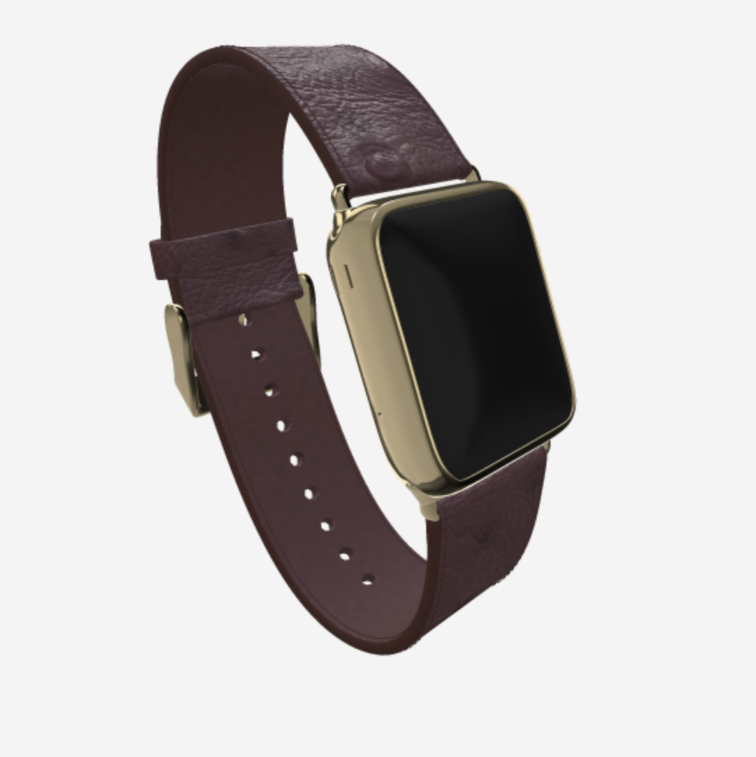Apple Watch Strap in Genuine Ostrich 42 l 44 MM 