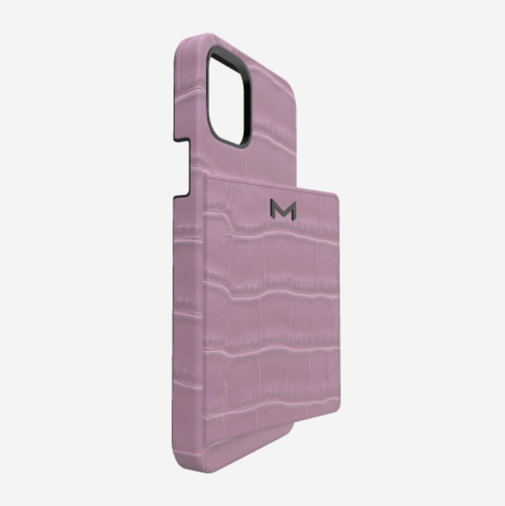 Cardholder Case for iPhone 12 Pro in Genuine Alligator 