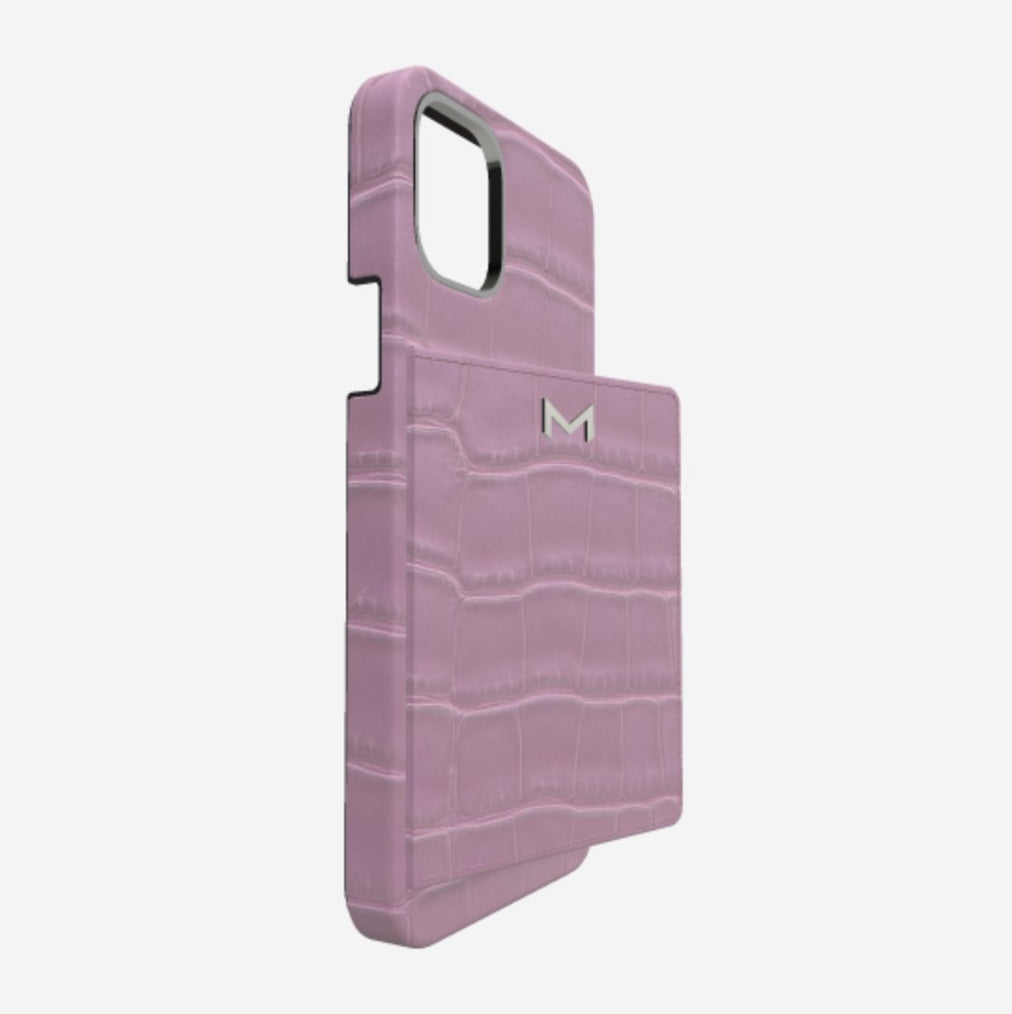 Cardholder Case for iPhone 12 Pro in Genuine Alligator 