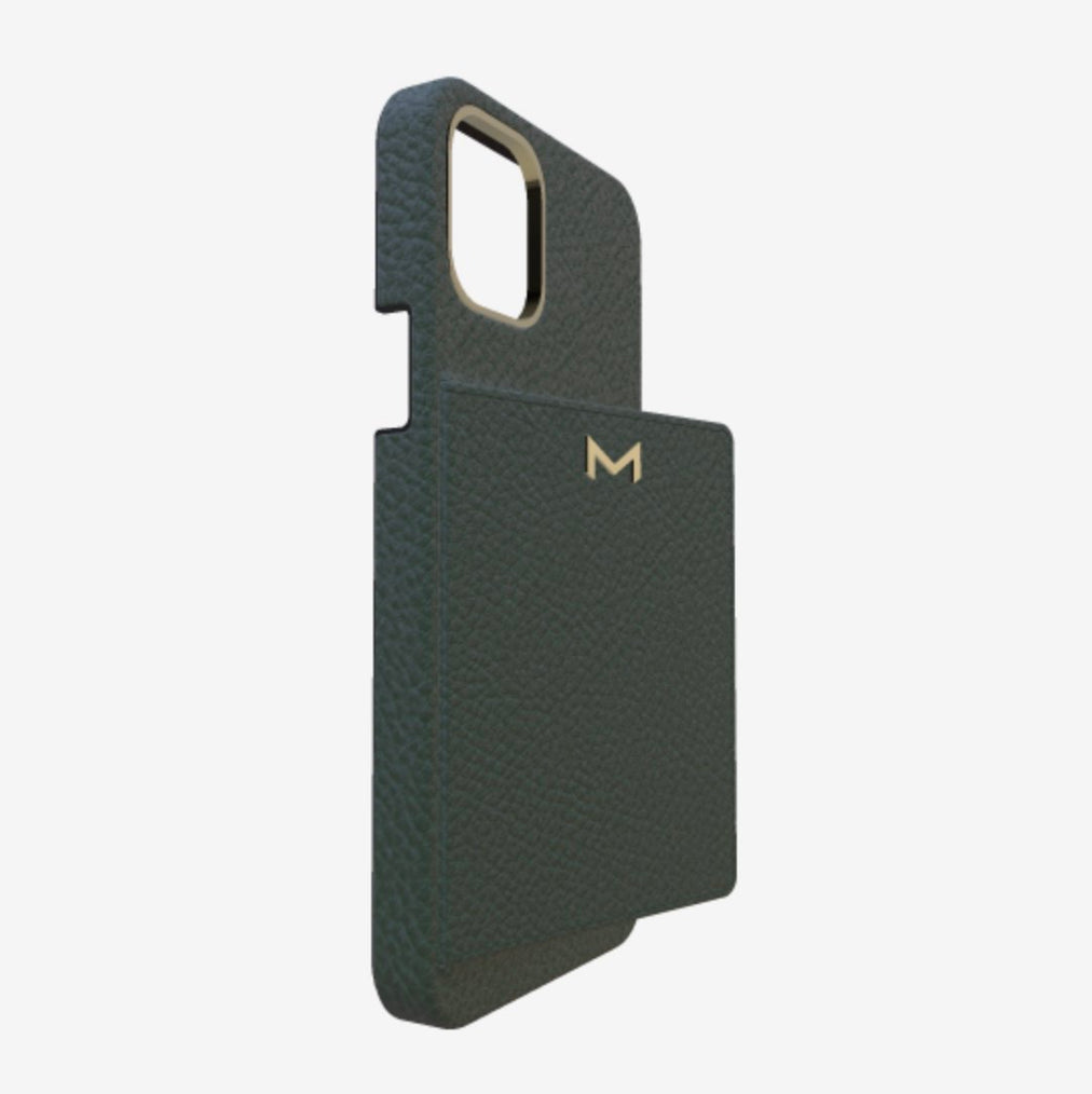 Cardholder Case for iPhone 12 Pro in Genuine Calfskin 