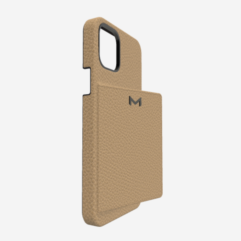 Cardholder Case for iPhone 12 Pro in Genuine Calfskin 