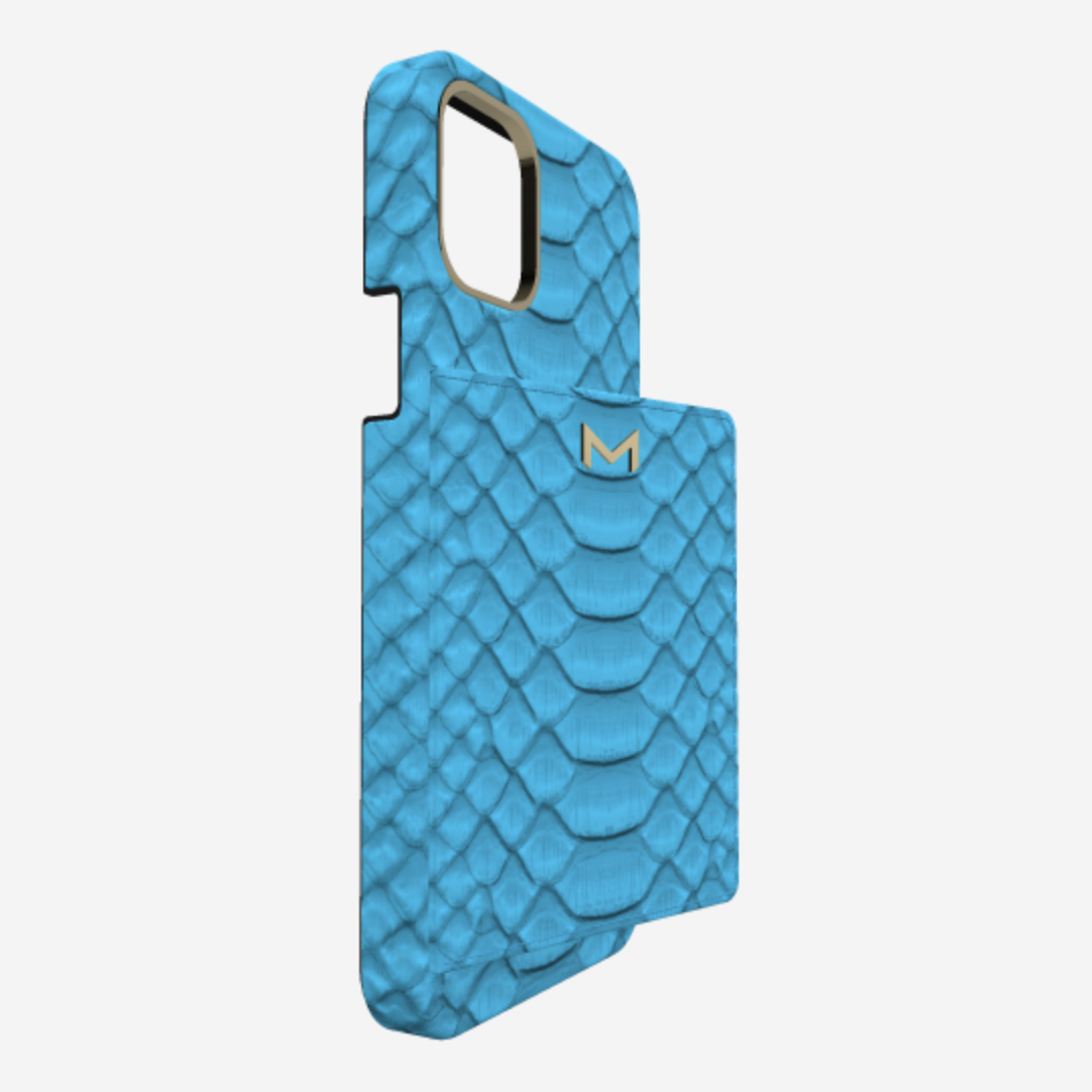 Cardholder Case for iPhone 12 Pro in Genuine Python 