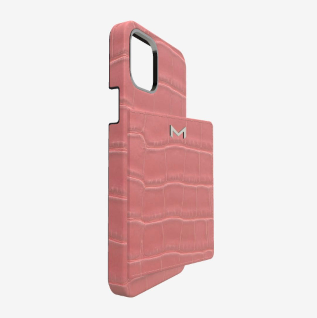 Cardholder Case for iPhone 12 Pro Max in Genuine Alligator 