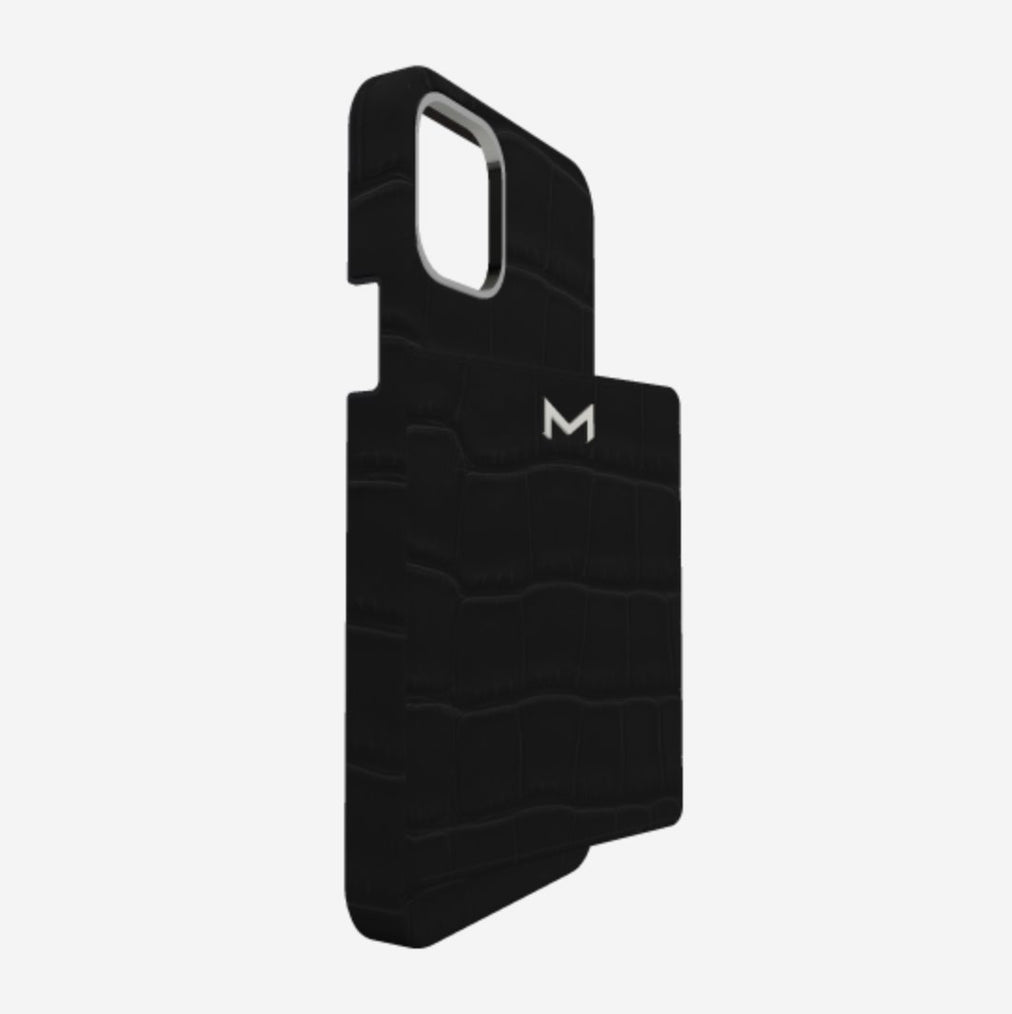 Cardholder Case for iPhone 12 Pro Max in Genuine Alligator 