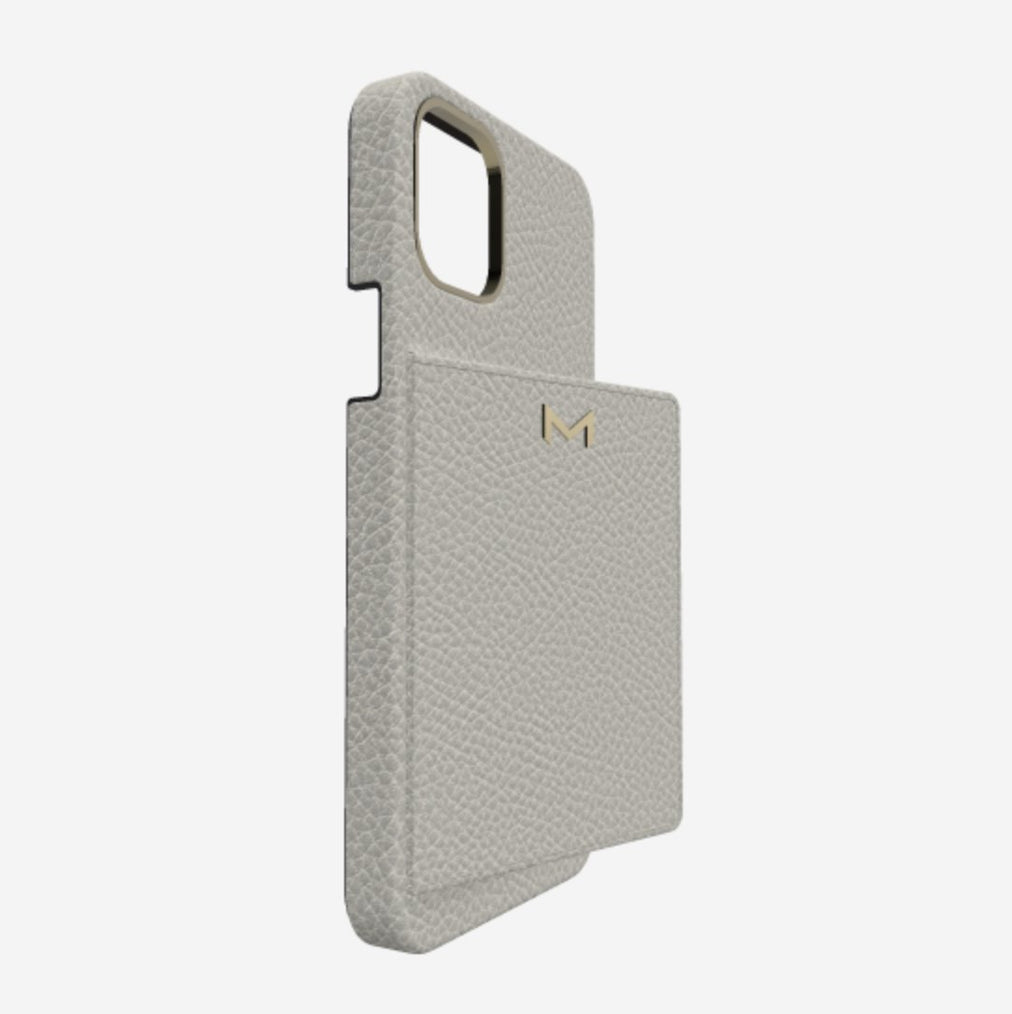 Cardholder Case for iPhone 12 Pro Max in Genuine Calfskin 