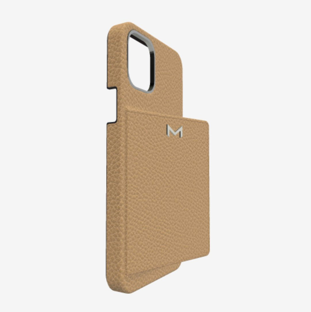 Cardholder Case for iPhone 12 Pro Max in Genuine Calfskin 