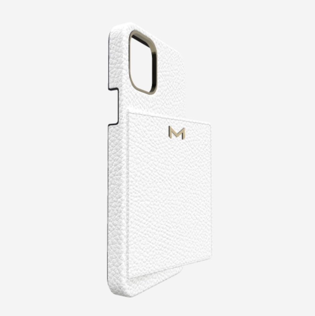 Cardholder Case for iPhone 12 Pro Max in Genuine Calfskin 