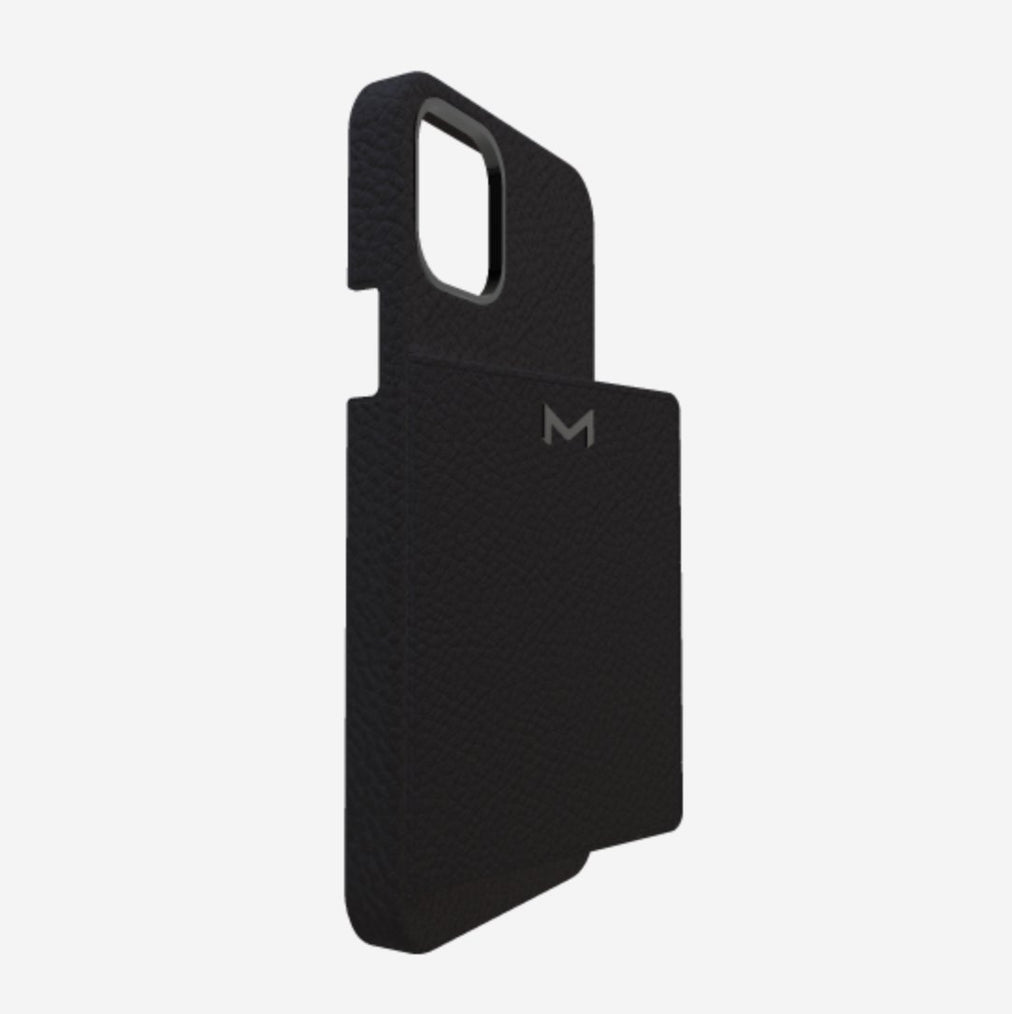 Cardholder Case for iPhone 12 Pro Max in Genuine Calfskin 