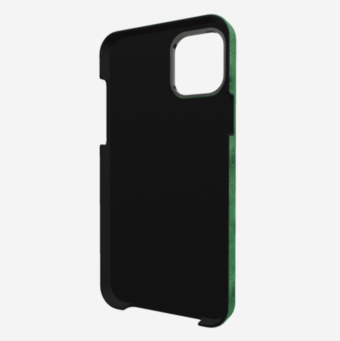 Cardholder Case for iPhone 12 Pro Max in Genuine Ostrich