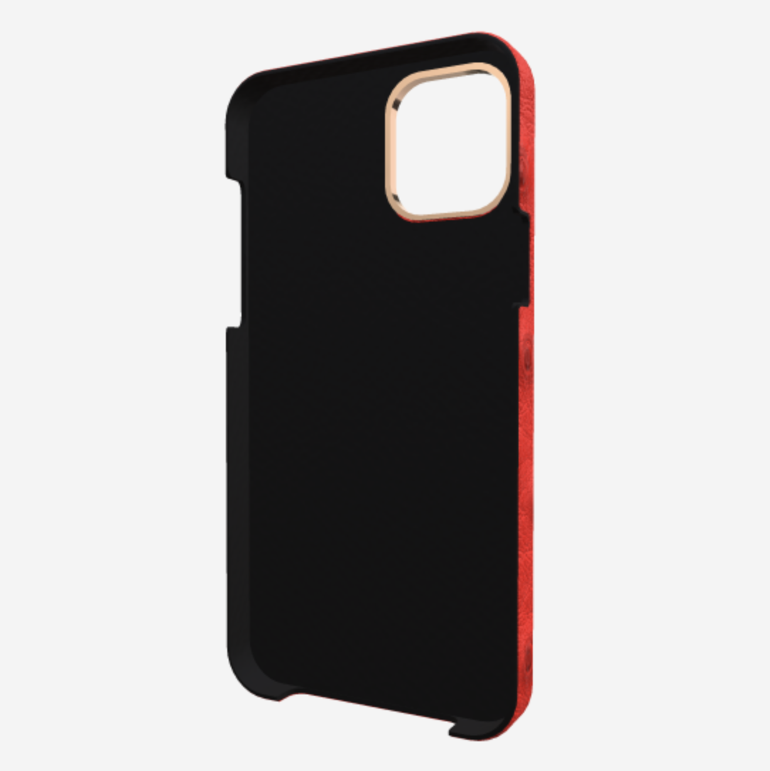 Cardholder Case for iPhone 12 Pro Max in Genuine Ostrich