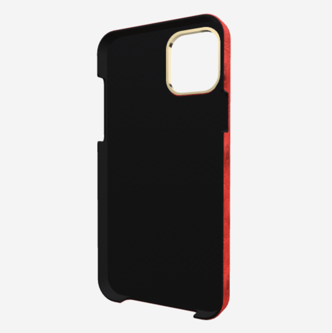 Cardholder Case for iPhone 12 Pro Max in Genuine Ostrich