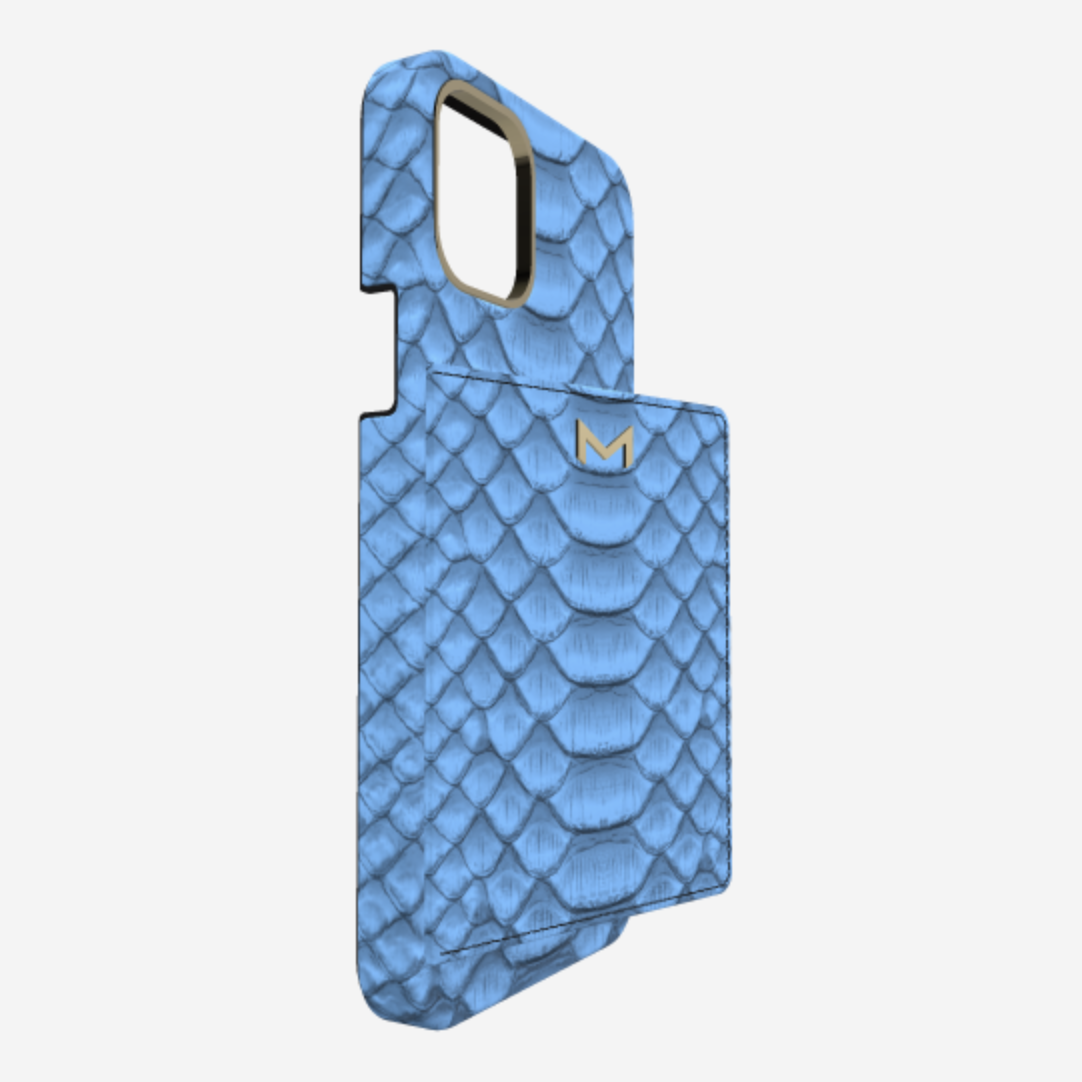 Cardholder Case for iPhone 13 in Genuine Python 