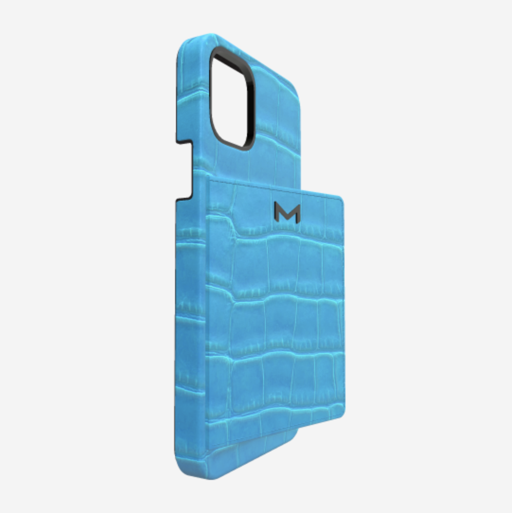 Cardholder Case for iPhone 13 Pro in Genuine Alligator 