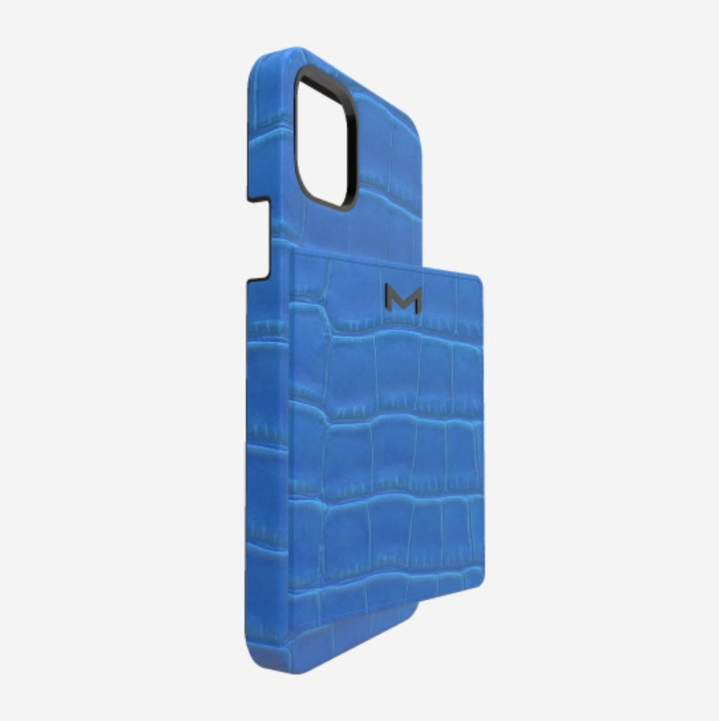 Cardholder Case for iPhone 13 Pro in Genuine Alligator 