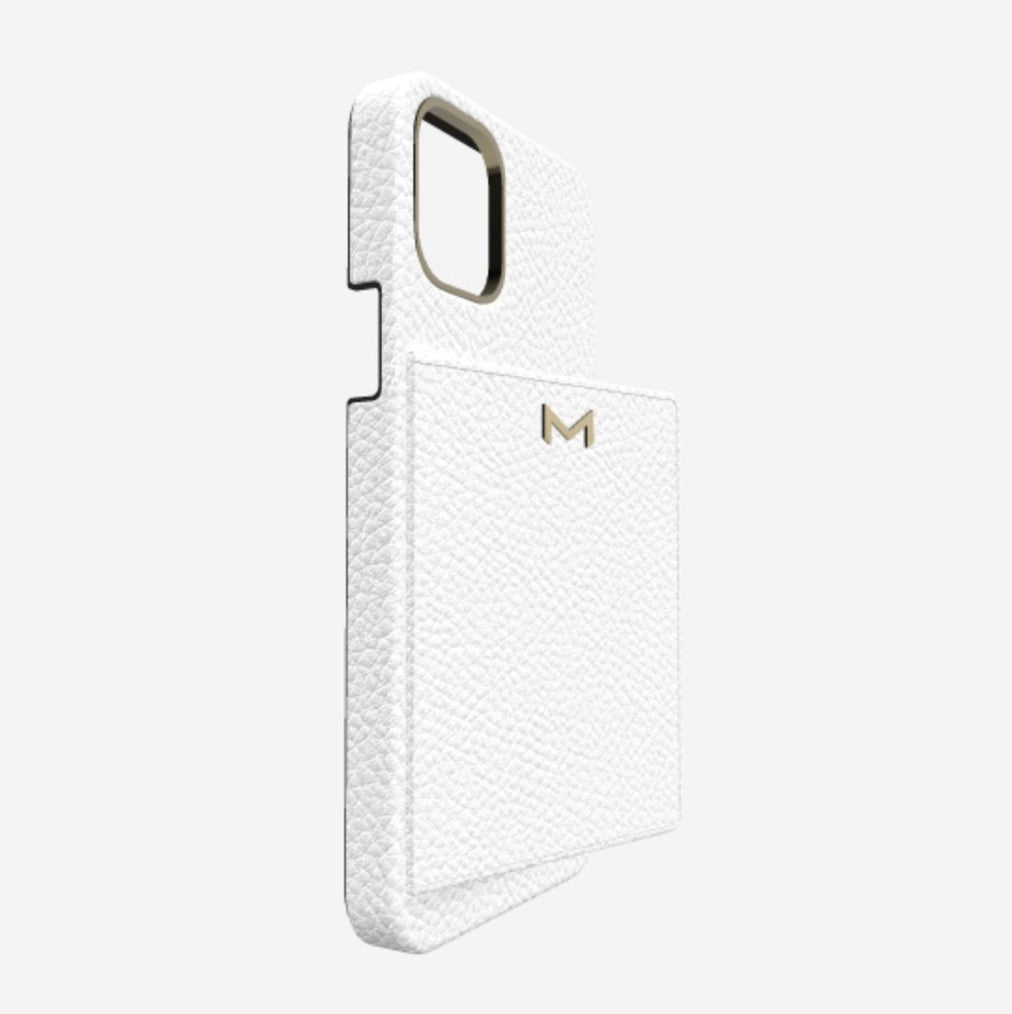 Cardholder Case for iPhone 13 Pro in Genuine Calfskin 