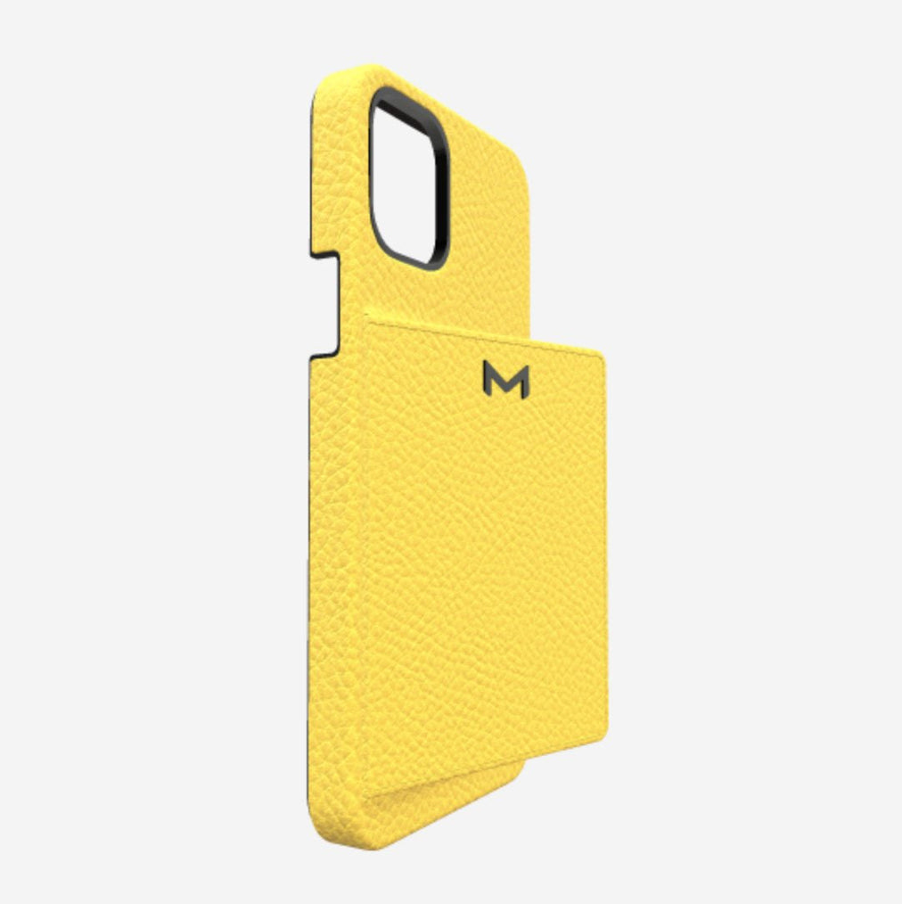 Cardholder Case for iPhone 13 Pro in Genuine Calfskin 