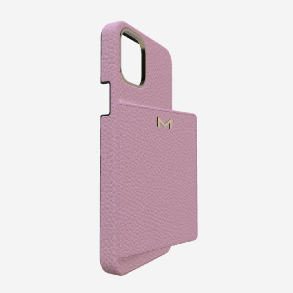 Cardholder Case for iPhone 13 Pro in Genuine Calfskin 