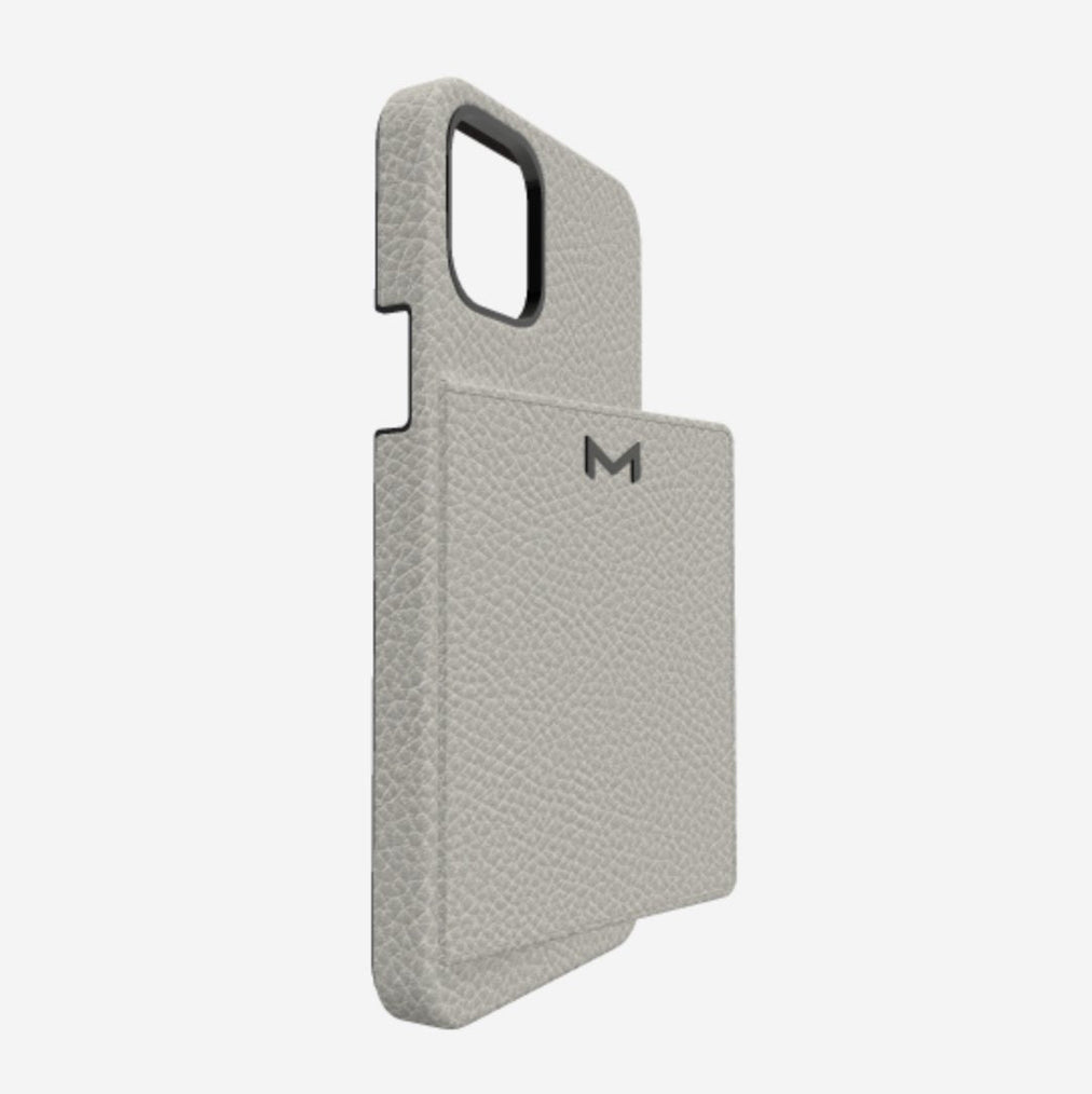 Cardholder Case for iPhone 13 Pro in Genuine Calfskin 