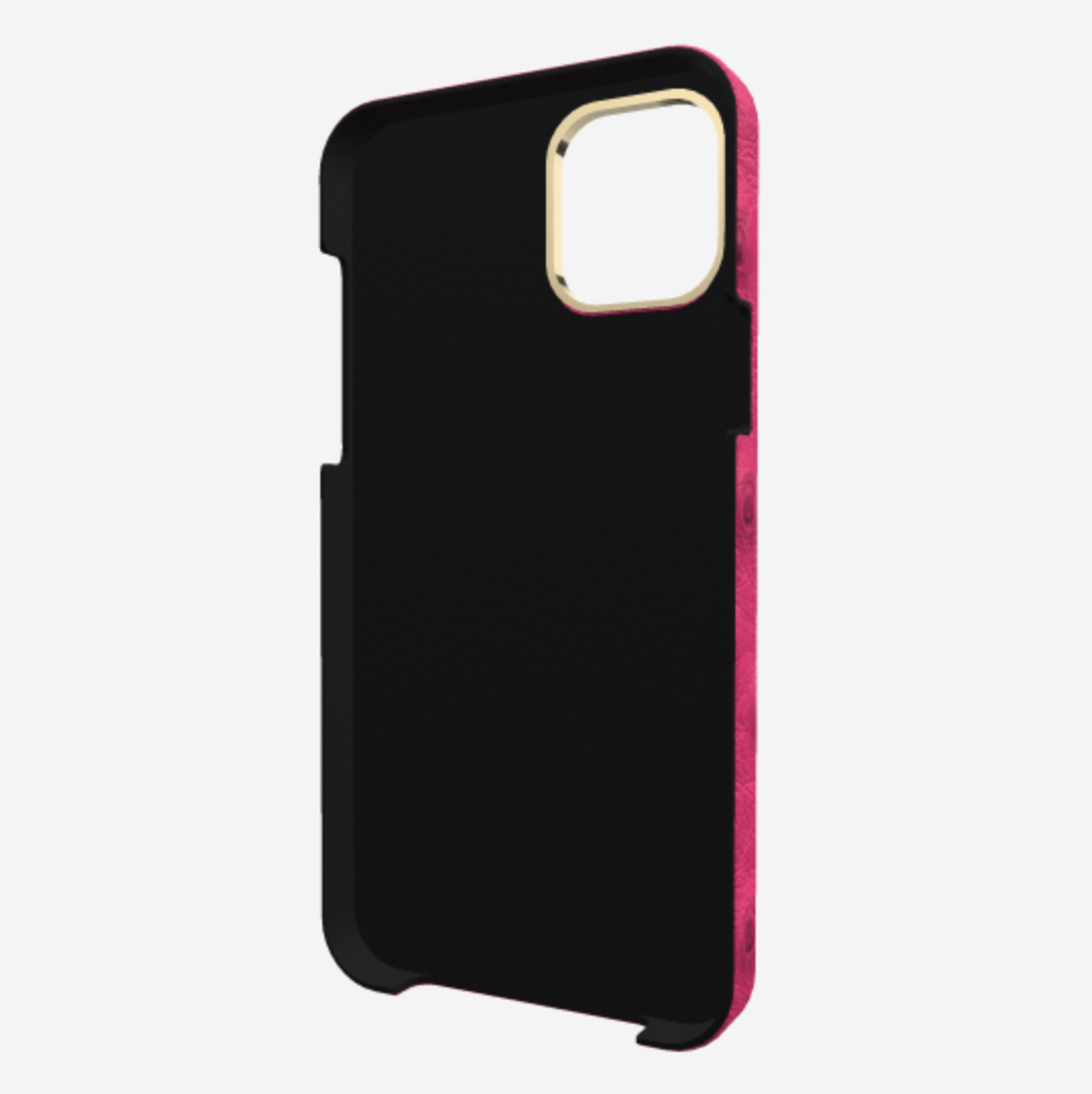 Cardholder Case for iPhone 13 Pro in Genuine Ostrich