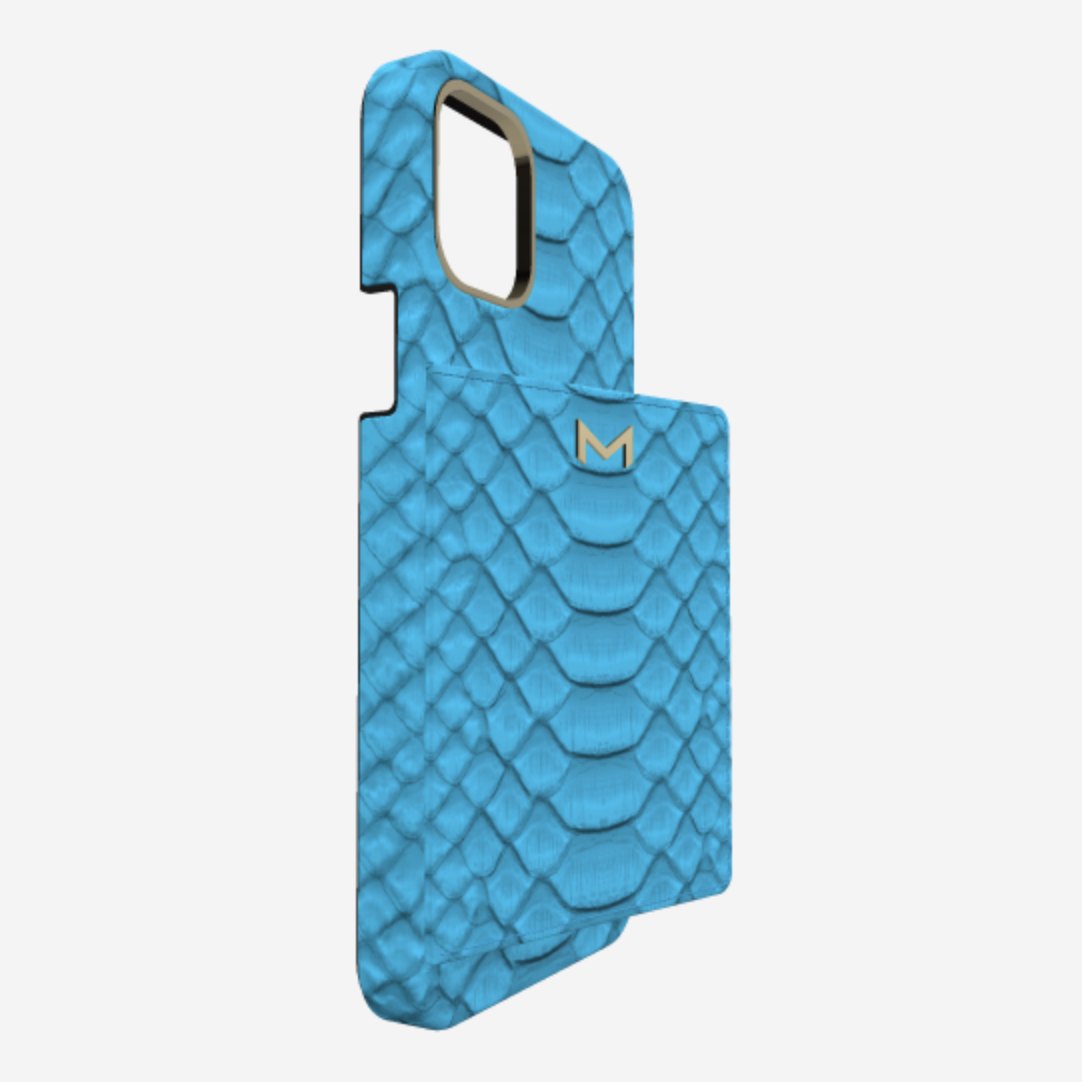 Cardholder Case for iPhone 13 Pro in Genuine Python 