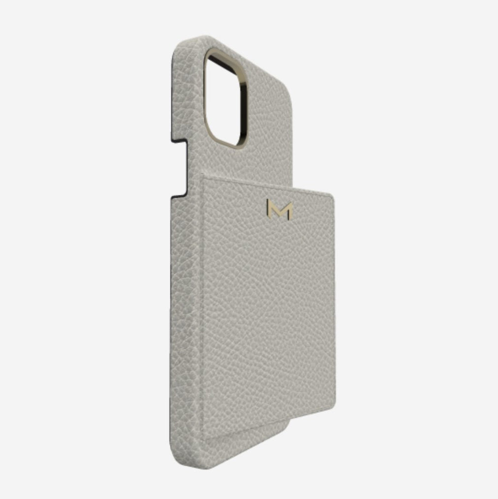 Cardholder Case for iPhone 13 Pro Max in Genuine Calfskin 