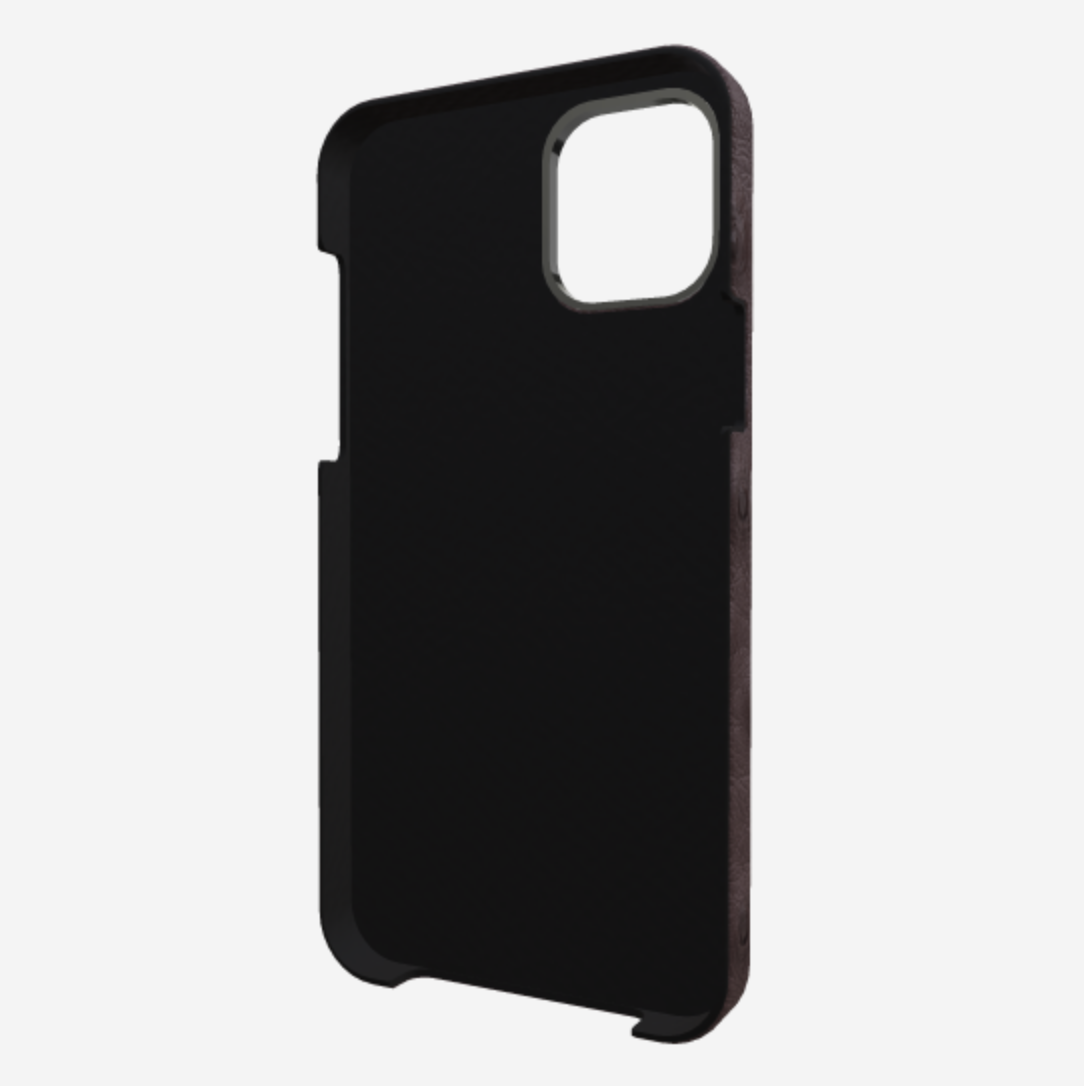 Cardholder Case for iPhone 13 Pro Max in Genuine Ostrich 