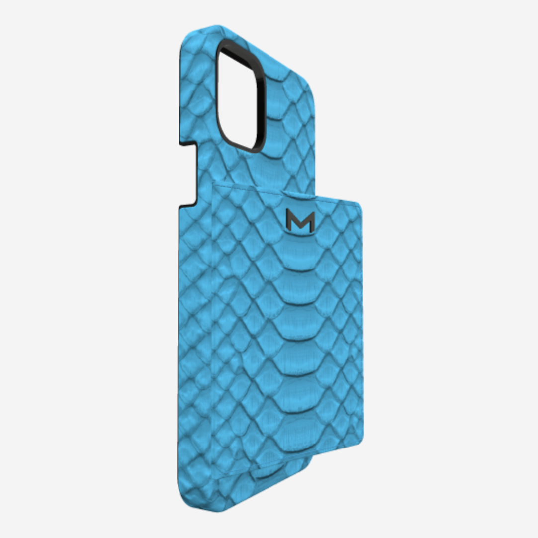 Cardholder Case for iPhone 13 Pro Max in Genuine Python 
