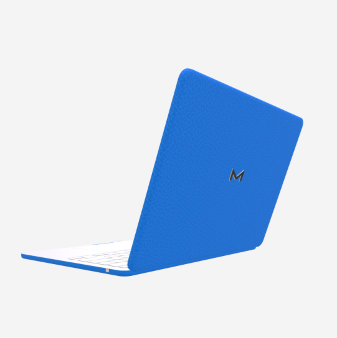 Case for MacBook Air 13 in Genuine Calfskin Royal Blue Steel 316 