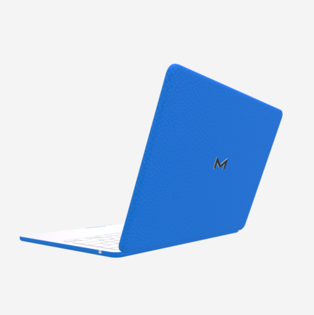 Case for MacBook Pro 13 in Genuine Calfskin Royal Blue Steel 316 