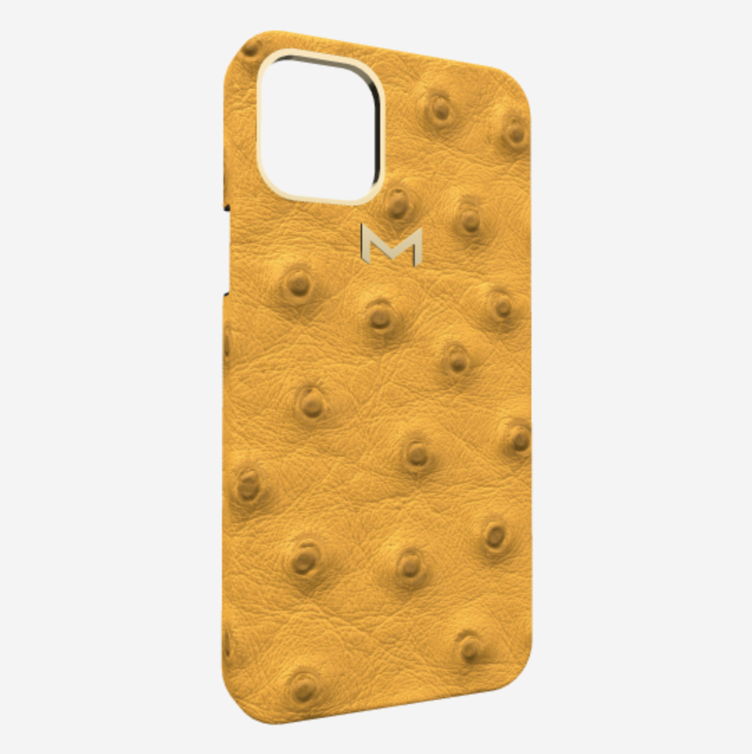 Classic Case for iPhone 12 Pro Max in Genuine Ostrich 