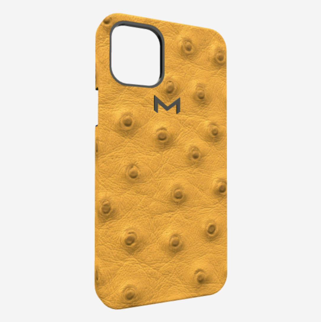 Classic Case for iPhone 12 Pro Max in Genuine Ostrich 